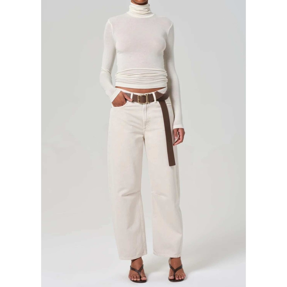 Citizens of Humanity Miro Relaxed Jeans High Waist Almondette Barrel Leg Sz 30 - Picture 2 of 15